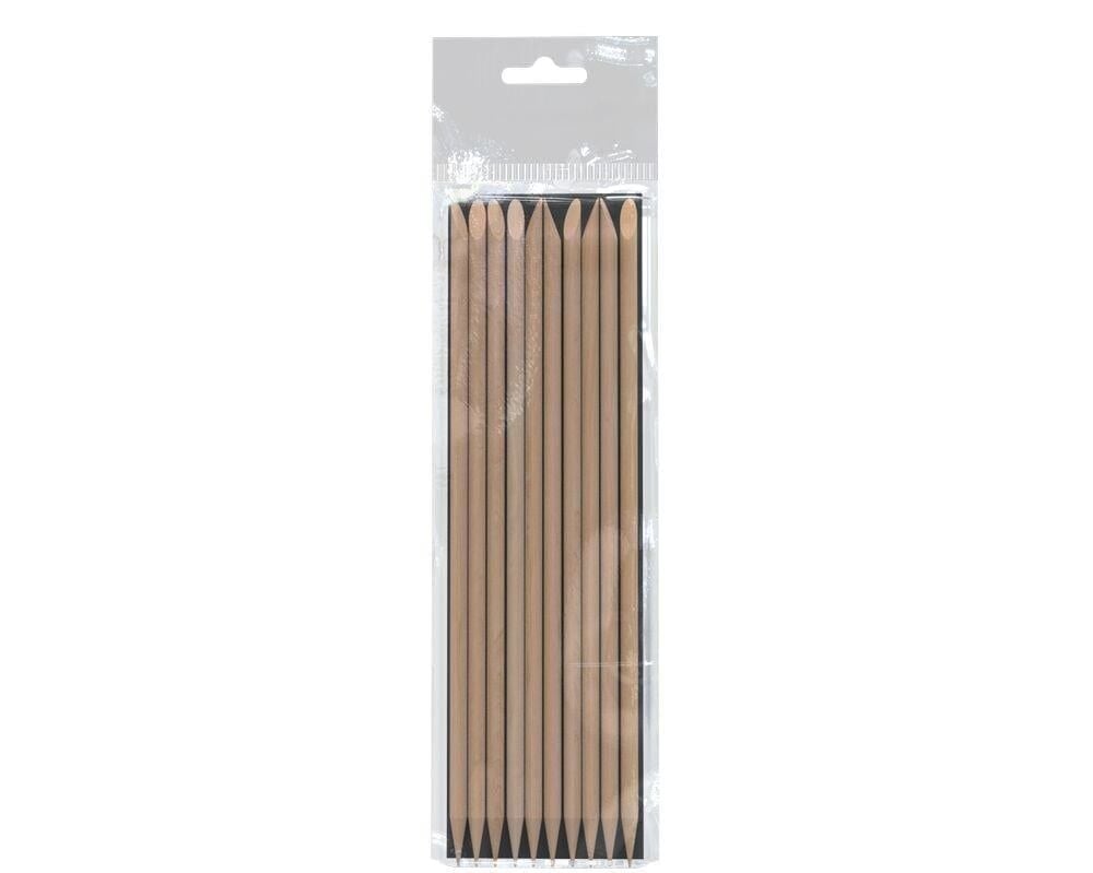 STALEKS STALEKS PRO Portakal Manikür Çubuğu, Ahşap 150 mm (10 Adet)