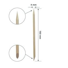 STALEKS STALEKS PRO Portakal Manikür Çubuğu, Ahşap 150 mm (100 Adet)