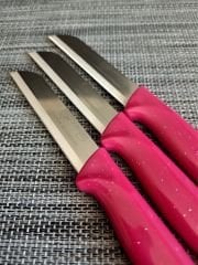 Solingen Meyve Bıçağı 12'Li Simli Pembe