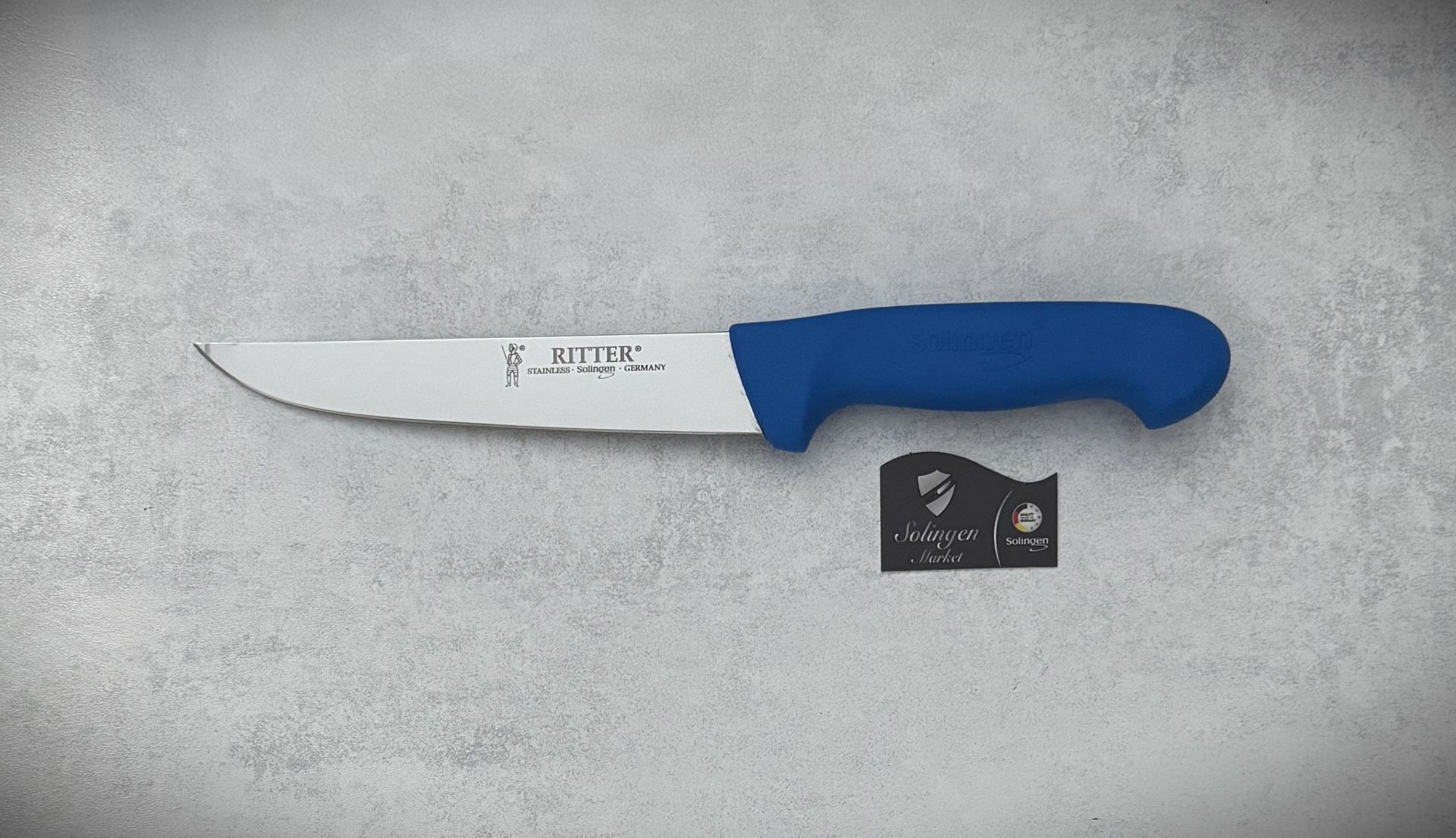 Solingen Rıtter Et Doğrama Kasap Ve Mutfak Bıçağı Yeni Model 21 Cm Mavi