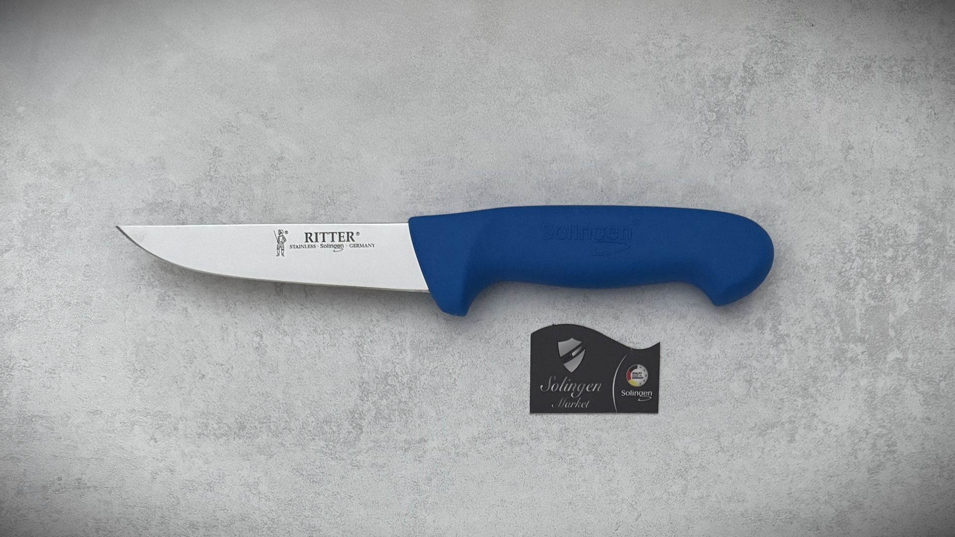 Solingen Rıtter Et Doğrama Kasap Ve Mutfak Bıçağı Yeni Model 13 Cm Mavi