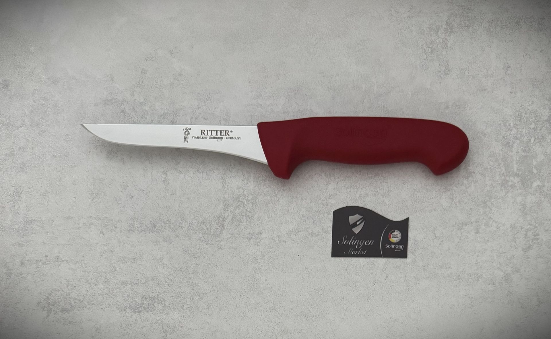 Solingen Rıtter Kemik Sıyırma Ve Fileto Bıçağı Yeni Model 15 Cm Kırmızı