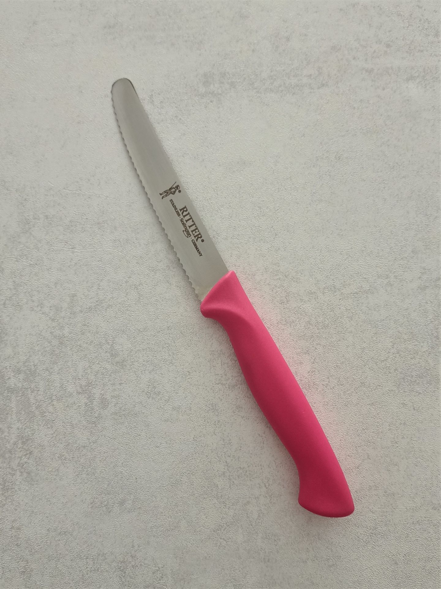 Solingen Rıtter Tırtıklı Sebze Doğrama Bıçağı Pembe