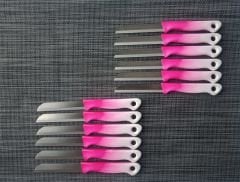 Solingen Meyve Sebze Bıçağı 12'Li Pembe-Beyaz