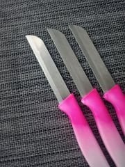 Solingen Meyve Sebze Bıçağı 12'Li Pembe-Beyaz