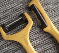 Solingen Simli Yan Ve Düz Soyacak 2'Li Gold