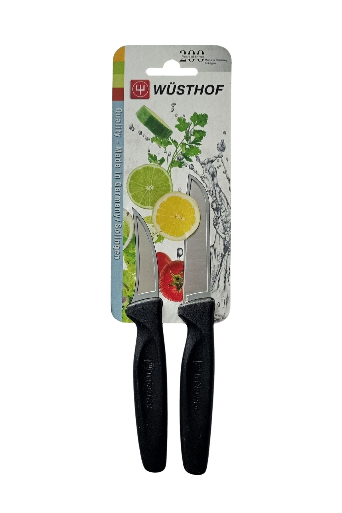 Wüsthof Soyma Bıçağı 2'li Set Siyah