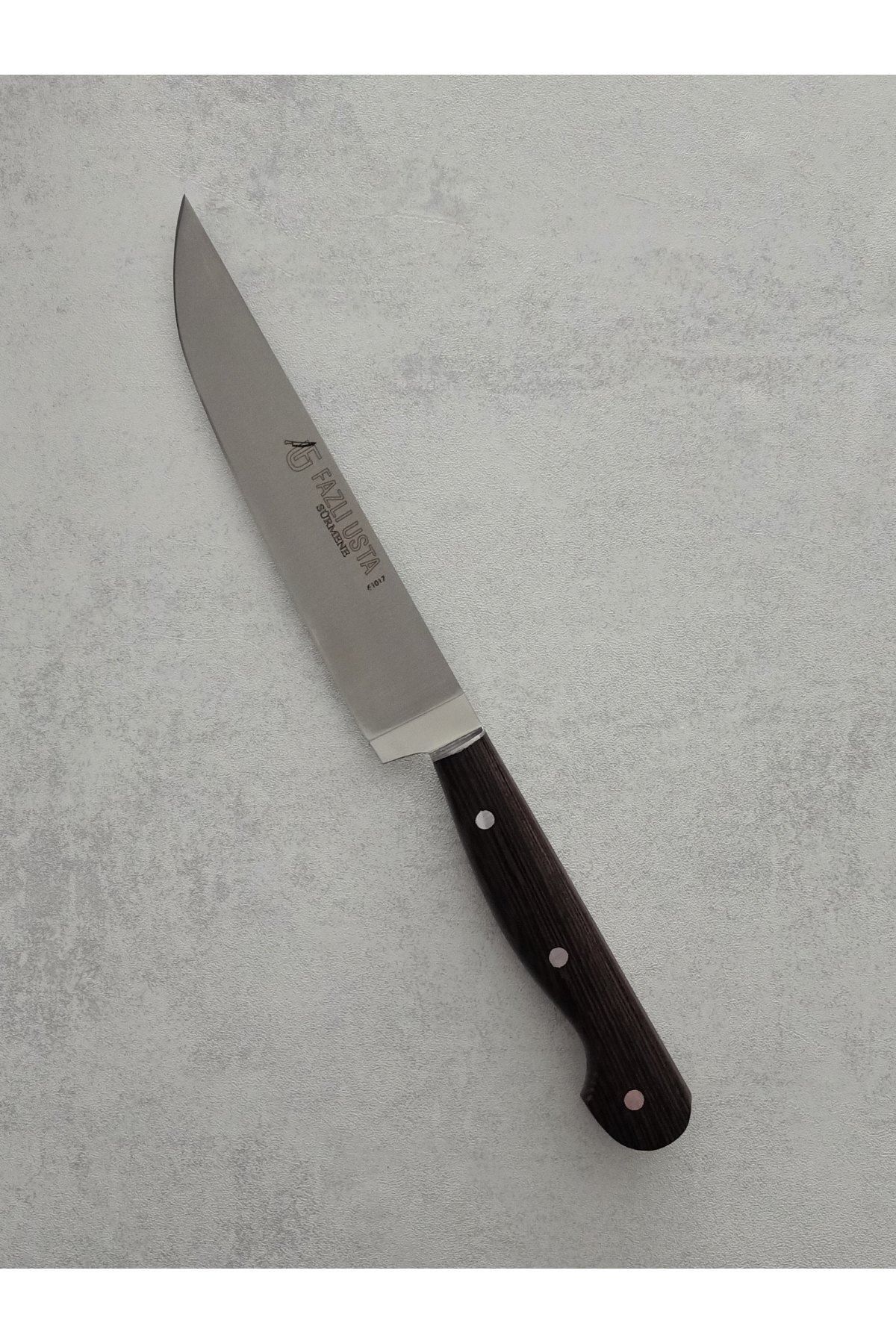 Fazlı Usta Venge Sap Dövme Çelik El Yapımı Mutfak Bıçağı 17cm