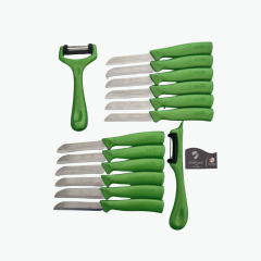 Solingen Işıltılı Meyve Ve Sebze Bıçağı Ve Soyacak 14'Lü