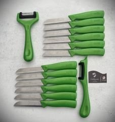 Solingen Işıltılı Meyve Ve Sebze Bıçağı Ve Soyacak 14'Lü