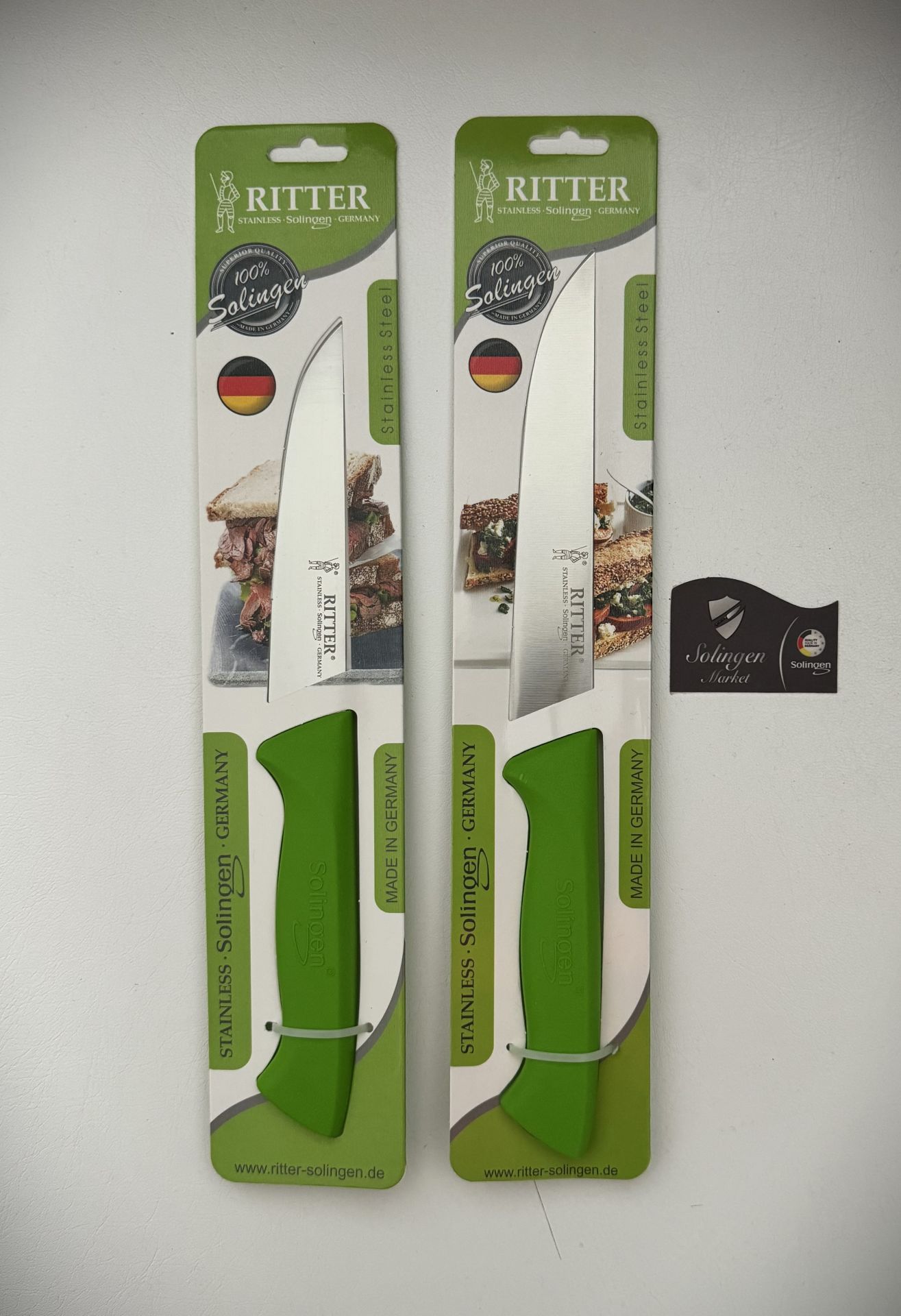 Solingen Rıtter Genel Kullanım Mutfak Bıçağı Seti 2'Li