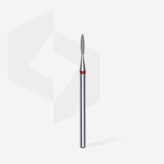 STALEKS STALEKS Elmas Alev Freze, Kırmızı, Çap 1,6 mm, Çalışma Kısmı 8 mm