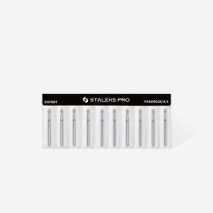 STALEKS Elmas Sivri Tomurcuk Freze, Kırmızı, Çap 2,5 mm, Çalışma Kısmı 4,5 mm