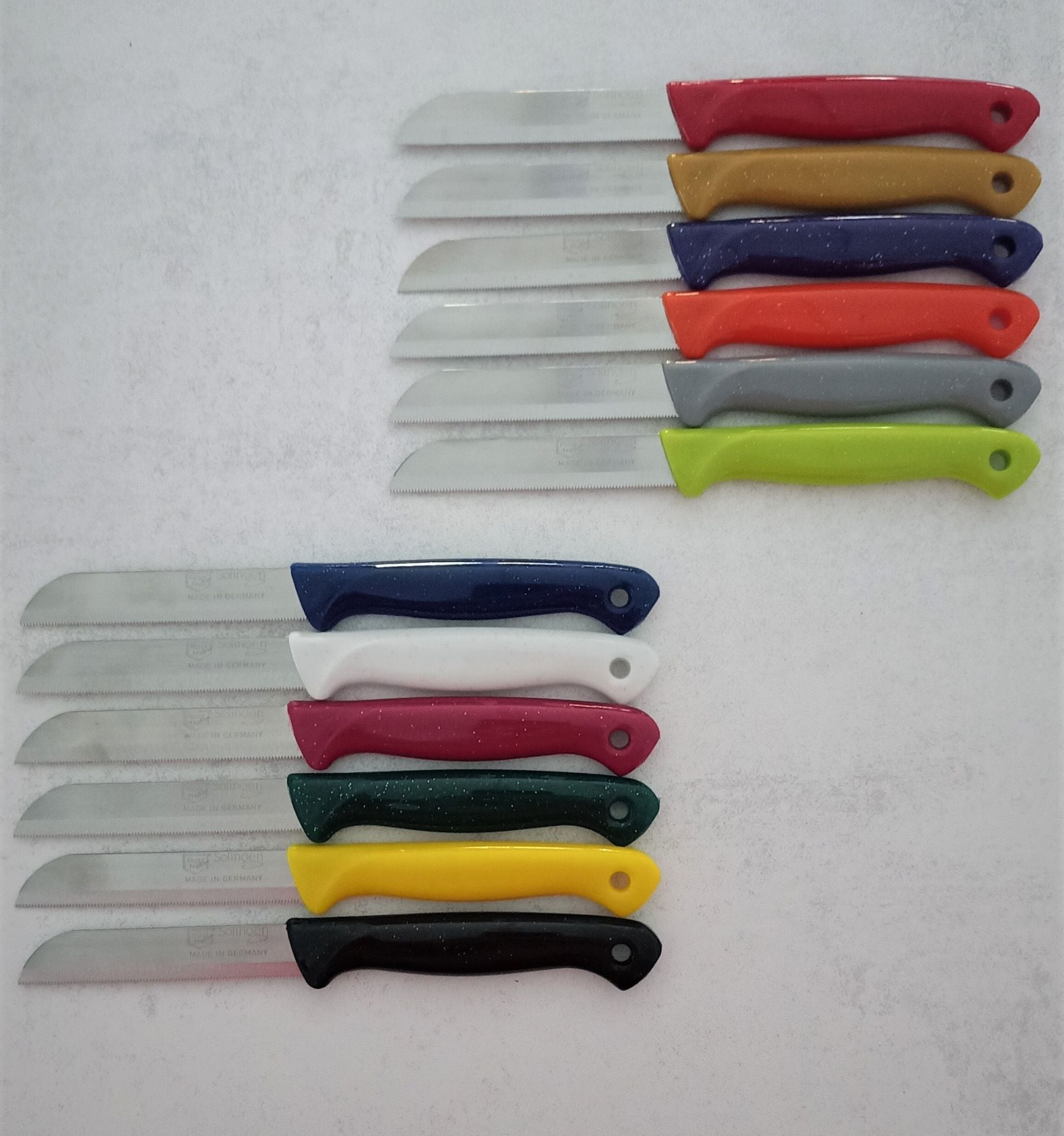 Solingen Meyve Sebze Bıçağı Karışık Renkli 12'Li