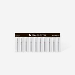 STALEKS Elmas Yuvarlanmış Silindir Freze, Kırmızı, Çap 1,4 mm, Çalışma Kısmı 8 mm