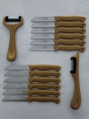 Solingen 12'Li Meyve-Sebze-Doğrama Bıçağı Ve 2'Li Soyacak 14'Lü Set Siyah