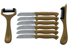 Solingen 6'Lı Meyve-Sebze-Doğrama Bıçağı Ve 2'Li Soyacak 8'Li Set Siyah