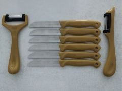 Solingen 6'Lı Meyve-Sebze-Doğrama Bıçağı Ve 2'Li Soyacak 8'Li Set Siyah