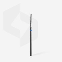 STALEKS Sert Alaşım Koni Freze, Mavi, Çap 2,3 mm / Çalışma Kısmı 14 mm