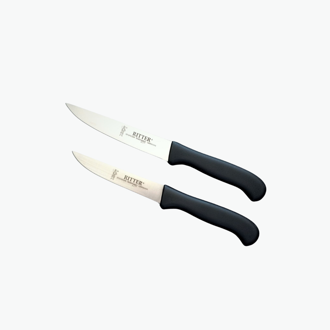 Solingen Rıtter Mutfak Bıçağı Siyah 2Li 13-15 Cm
