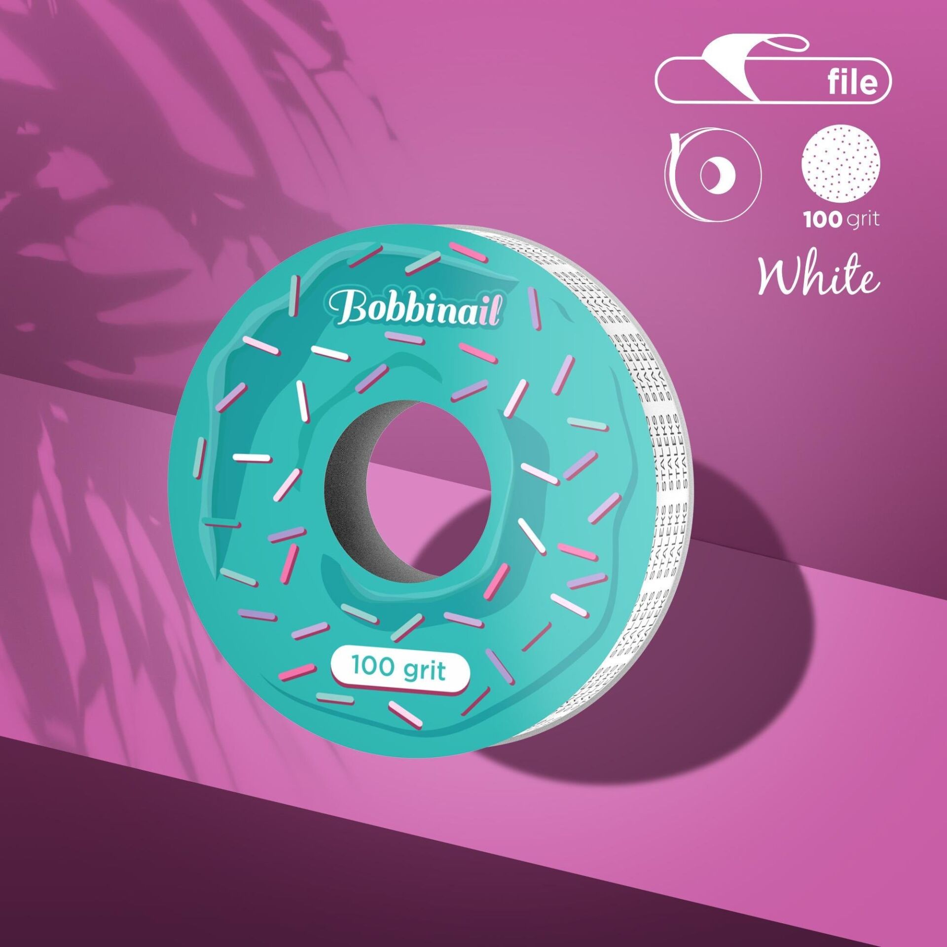 STALEKS PRO Plastik Bobin İçin EXPERT Yedek Beyaz Bant Törpü Bloğu, 100 Grit