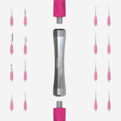 STALEKS Combo UNIQ 10 Değiştirilebilir Çalışma Parçaları İçin Spatula Sapı-GRİ