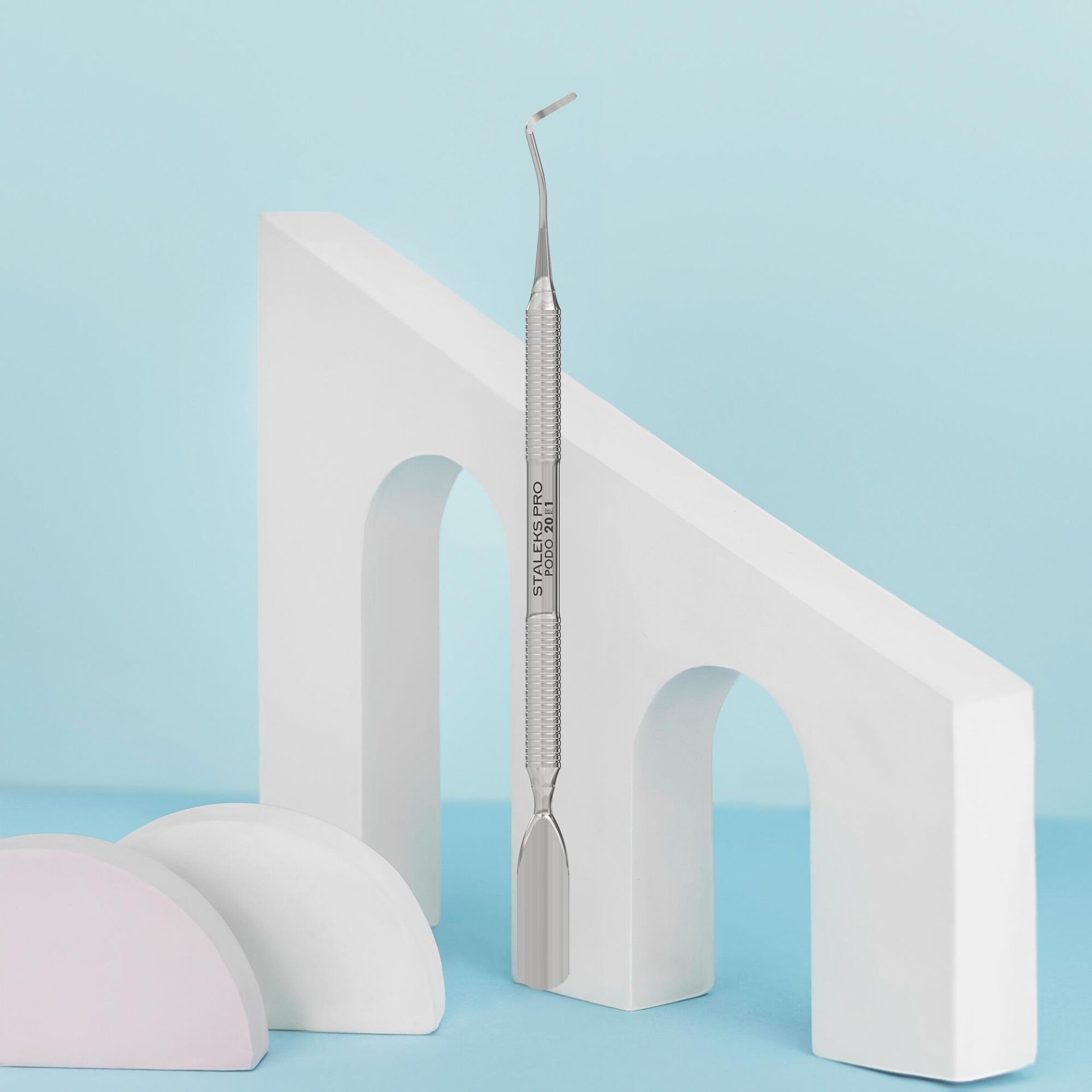 STALEKS PODO 20 TYPE 1 Pedikür Küret (Küret + Yuvarlak İtici)
