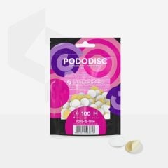 STALEKS PODODISC STALEKS PRO S Pedikür Disk İçin Yumuşak Tabanlı Yedek Beyaz Törpüler, 100 Grit (50 Adet)