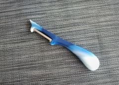 Solingen Çift Bıçaklı Tırtıklı Domates Soyacak Ebruli