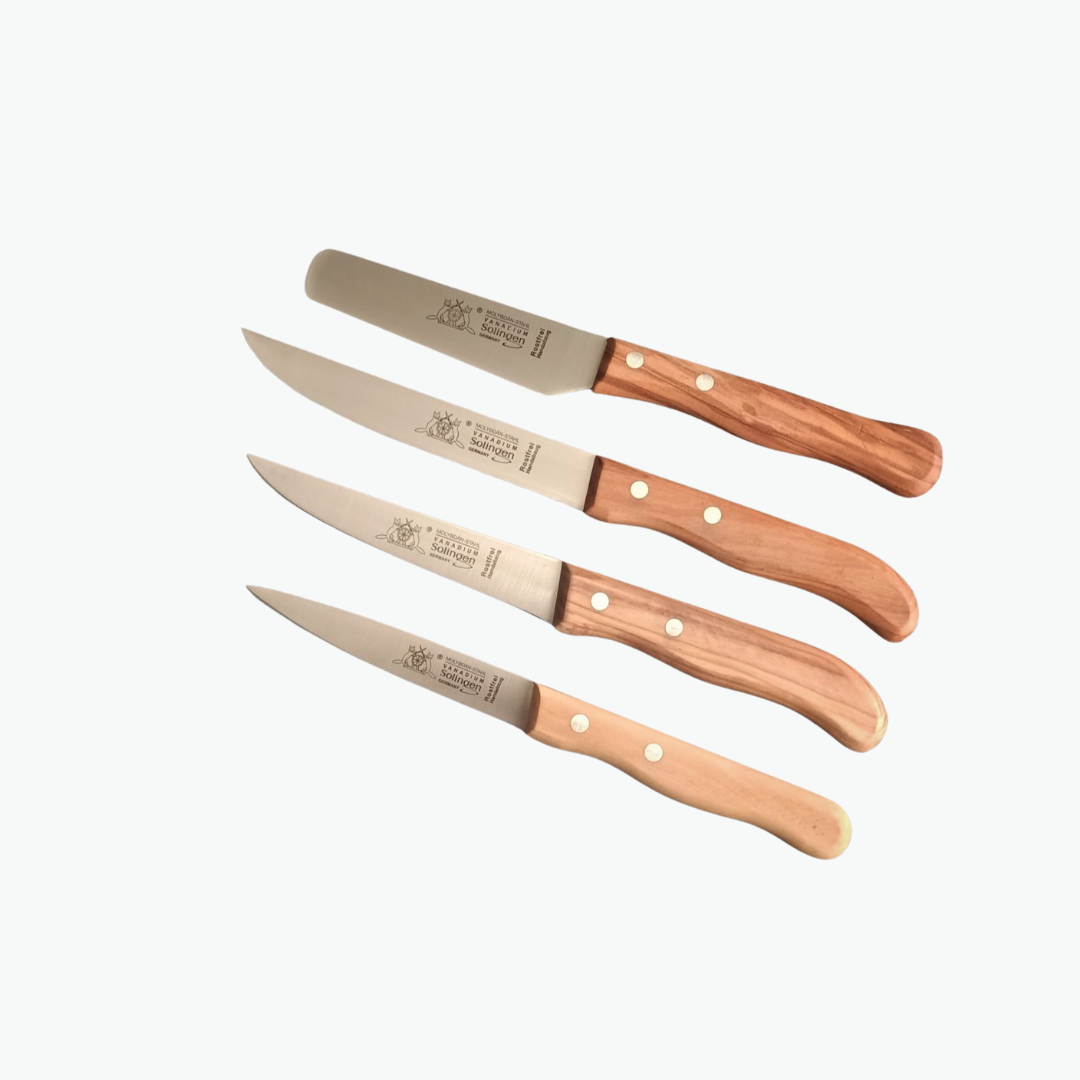 Solingen Zeytin Saplı Mutfak Sebze Bıçağı Seti 4'Lü