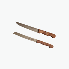 Solingen Zeytin Saplı Profesyonel Şef Ve Ekmek Bıçağı 2'Li 20/20 Cm