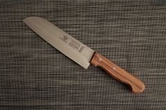 Solingen Zeytin Saplı Profesyonel Büyük Santoku Bıçağı 20 Cm