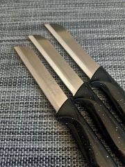 Solingen 6'Lı Meyve Bıçağı Ve Soyacak Simli Siyah 7'Li Set