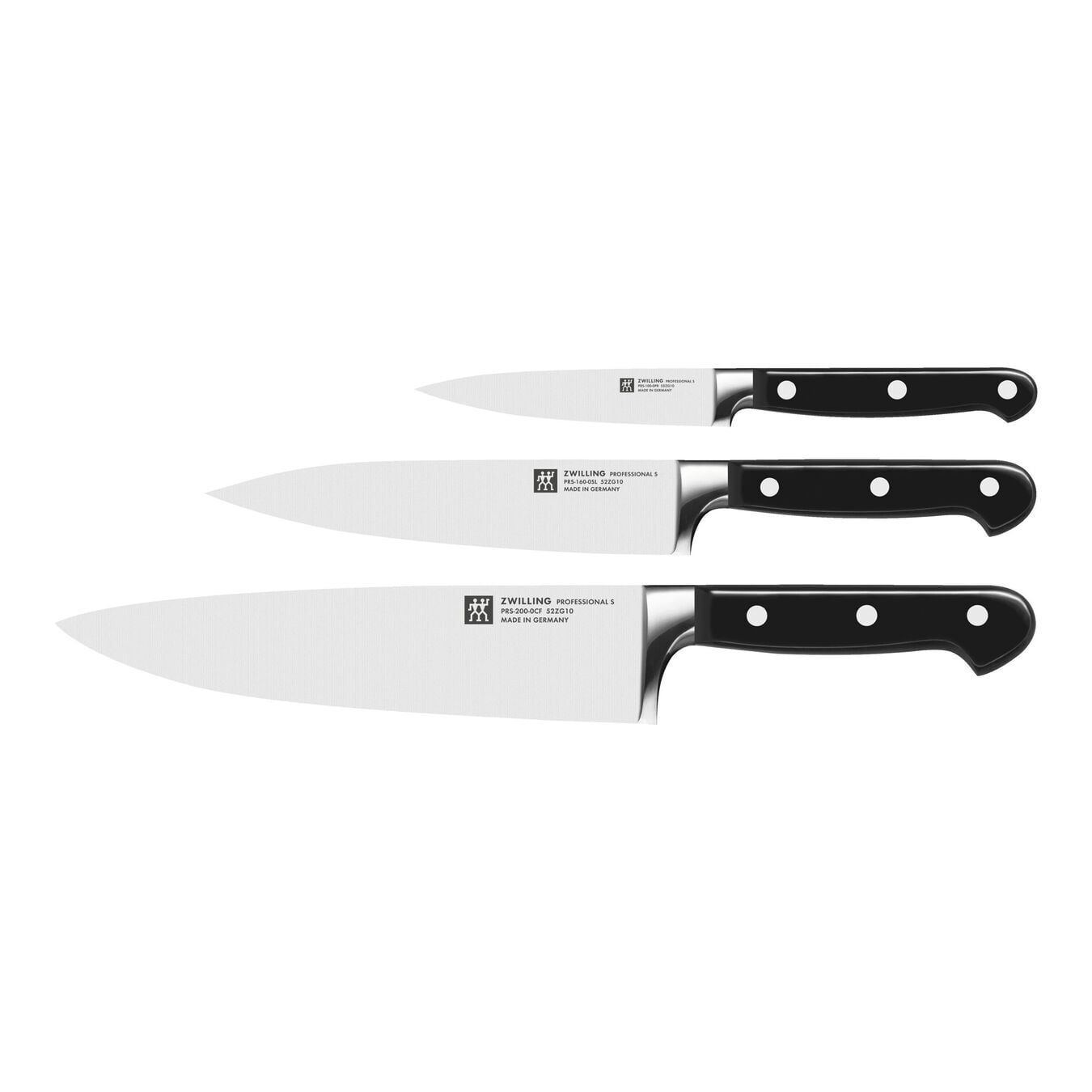 ZWILLING PROFESSIONAL S Bıçak Seti | Özel Formül Çelik | 3-parça