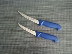 Solingen Rıtter Yağ Sıyırma Kasap Bıçağı 13/15 Cm Mavi 2'Li Set