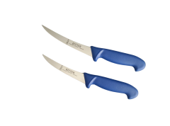 Solingen Rıtter Yağ Sıyırma Kasap Bıçağı 13/15 Cm Mavi 2'Li Set