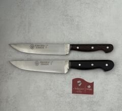 Sürmene Sürkesbisa El Yapımı Venge Kasap Et Bıçağı 16-17 cm 2li