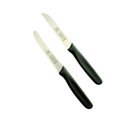 Solingen Tırtıklı Ve Düz Doğrama Bıçağı 2'Li Siyah