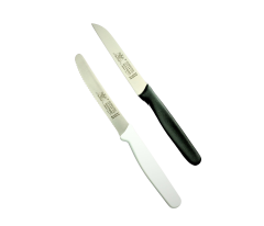 Solingen Tırtıklı Ve Düz Doğrama Bıçağı 2'Li Beyaz-Siyah