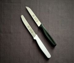 Solingen Tırtıklı Ve Düz Doğrama Bıçağı 2'Li Beyaz-Siyah