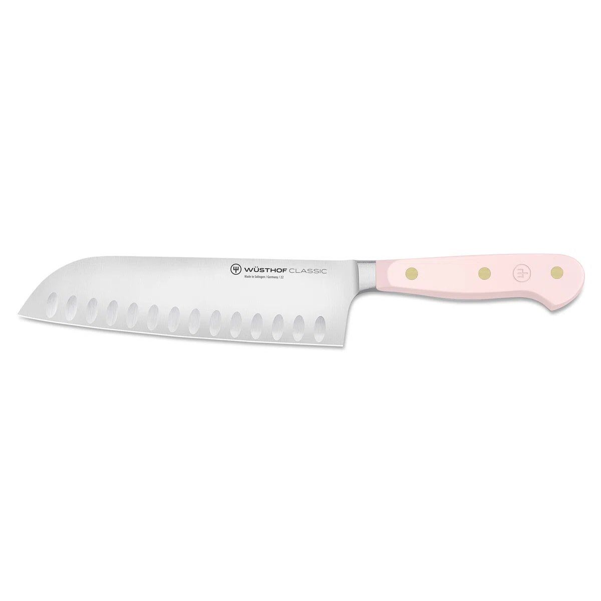 WÜSTHOF Classic Dövme Çelik Santoku Oluklu Şef Bıçağı Pembe 18 cm 1061700416