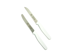 Solingen Tırtıklı Ve Düz Doğrama Bıçağı 2'Li Beyaz