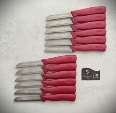 Solingen Işıltılı Meyve Ve Sebze Bıçağı 12'Li Pembe