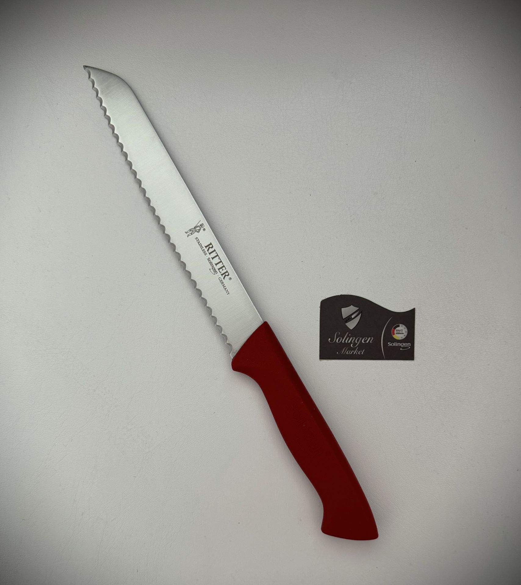 Solingen Rıtter Ekmek Bıçağı 19 Cm Kırmızı