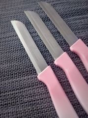 Solingen Meyve Sebze Bıçağı Ebruli Pembe-Beyaz